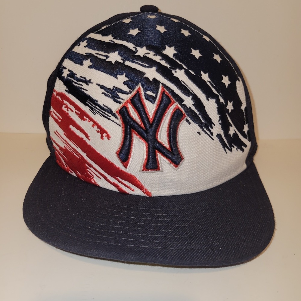 NWT New Era 59fifty New York Yankees 4th Of July Hat On Field Size 7 1/2 Navy